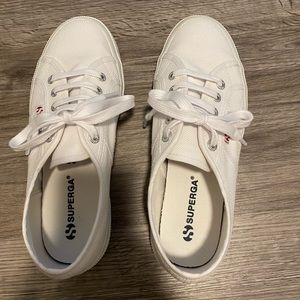 Superga white sneakers size 7.5